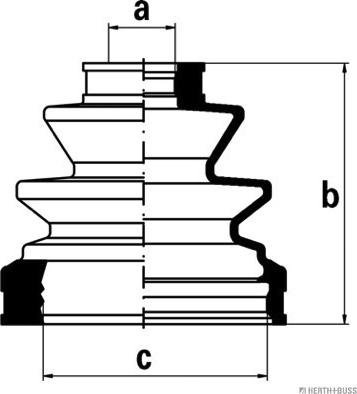 Herth+Buss Jakoparts J2862027 - Пыльник, приводной вал autosila-amz.com