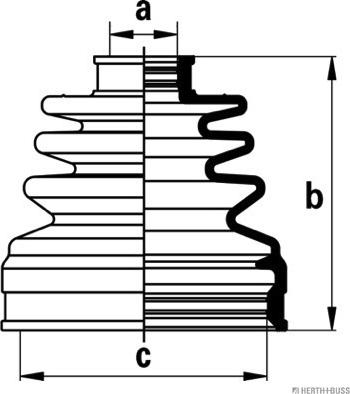 Herth+Buss Jakoparts J2884014 - Пыльник, приводной вал autosila-amz.com