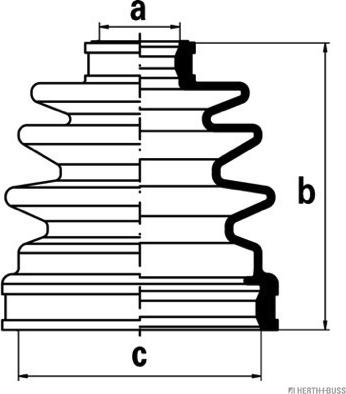 Herth+Buss Jakoparts J2884025 - Пыльник, приводной вал autosila-amz.com