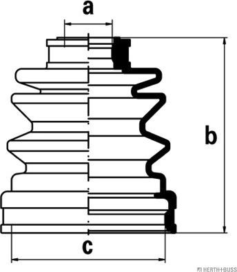 Herth+Buss Jakoparts J2885001 - Пыльник, приводной вал autosila-amz.com