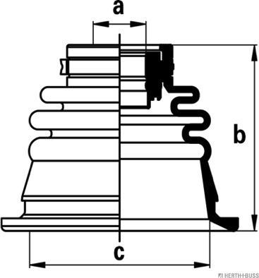 Herth+Buss Jakoparts J2885013 - Пыльник, приводной вал autosila-amz.com