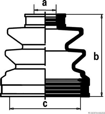 Herth+Buss Jakoparts J2880502 - Пыльник, приводной вал autosila-amz.com