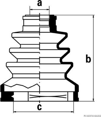 Herth+Buss Jakoparts J2881000 - Пыльник, приводной вал autosila-amz.com