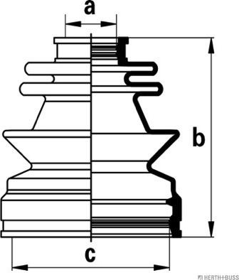 Herth+Buss Jakoparts J2881028 - Пыльник, приводной вал autosila-amz.com