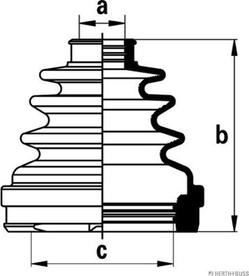Herth+Buss Jakoparts J2881027 - Пыльник, приводной вал autosila-amz.com