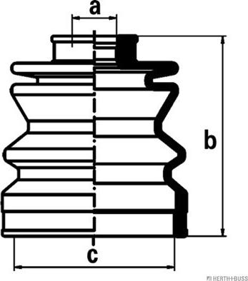 Herth+Buss Jakoparts J2888000 - Пыльник, приводной вал autosila-amz.com