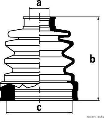 Herth+Buss Jakoparts J2883002 - Пыльник, приводной вал autosila-amz.com