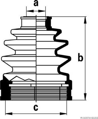 Herth+Buss Jakoparts J2883012 - Пыльник, приводной вал autosila-amz.com