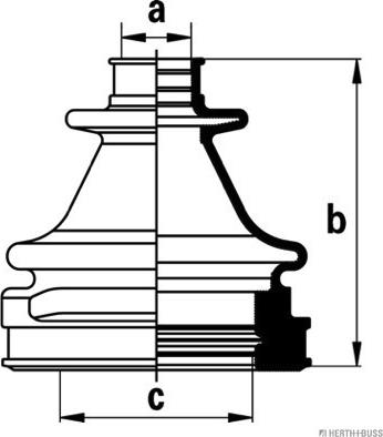 Herth+Buss Jakoparts J2883017 - Пыльник, приводной вал autosila-amz.com