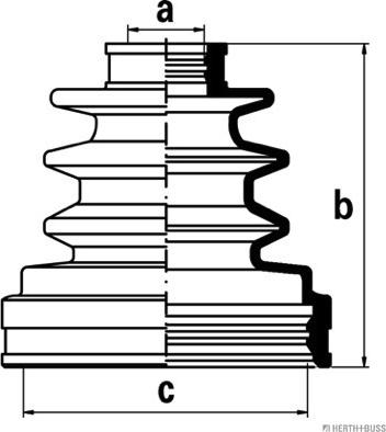 Herth+Buss Jakoparts J2882009 - Пыльник, приводной вал autosila-amz.com