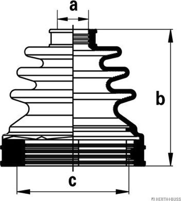 Herth+Buss Jakoparts J2882018 - Пыльник, приводной вал autosila-amz.com