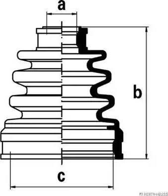Herth+Buss Jakoparts J2887000 - Пыльник, приводной вал autosila-amz.com