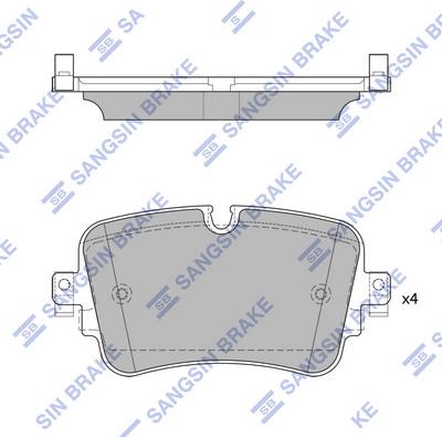 VAG 4M0698451BM - Тормозные колодки, дисковые, комплект autosila-amz.com