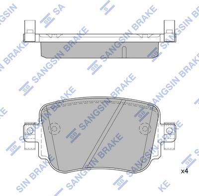 Remsa BPA1549.08 - Тормозные колодки, дисковые, комплект autosila-amz.com