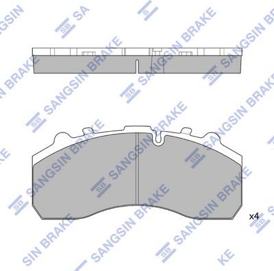 ZF Parts 501213116 - Тормозные колодки, дисковые, комплект autosila-amz.com