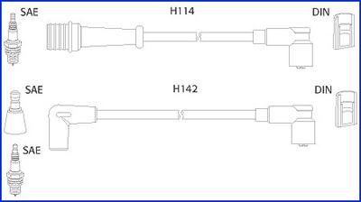 Hitachi 134485 - Комплект проводов зажигания autosila-amz.com