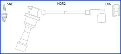 Hitachi 134480 - Комплект проводов зажигания autosila-amz.com