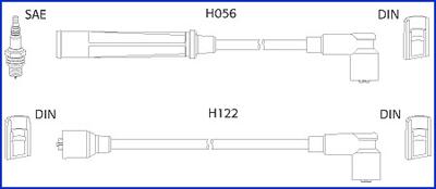 Hitachi 134474 - Комплект проводов зажигания autosila-amz.com