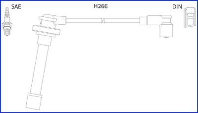 Hitachi 134521 - Комплект проводов зажигания autosila-amz.com