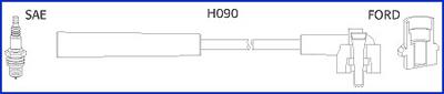 Hitachi 134673 - Комплект проводов зажигания autosila-amz.com
