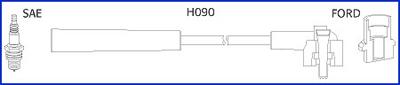 HITACHI 134673 - Комплект проводов зажигания autosila-amz.com