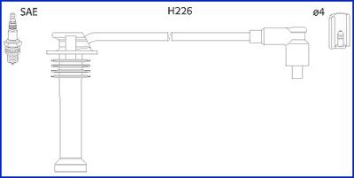 Hitachi 134672 - Провода в/вольтн. компл. Focus 98- autosila-amz.com