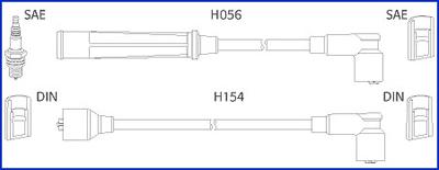 Hitachi 134366 - Комплект проводов зажигания autosila-amz.com
