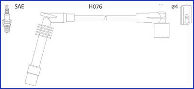 Hitachi 134251 - Комплект проводов зажигания autosila-amz.com