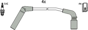 Hitachi 134260 - Комплект проводов зажигания autosila-amz.com