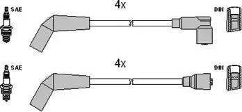 Hitachi 134288 - Комплект проводов зажигания autosila-amz.com