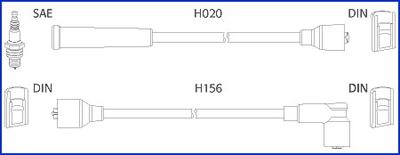 Hitachi 134227 - Комплект проводов зажигания autosila-amz.com