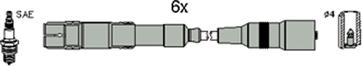 Hitachi 134796 - Комплект проводов зажигания autosila-amz.com