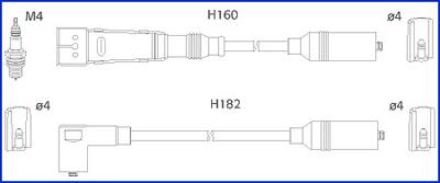 Hitachi 134717 - Комплект проводов зажигания autosila-amz.com