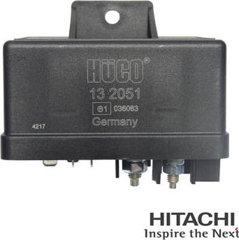 Hitachi 2502051 - Реле, система накаливания autosila-amz.com