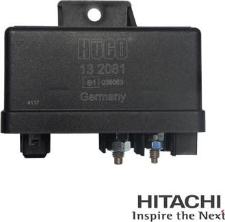 Hitachi 2502081 - Реле, система накаливания autosila-amz.com