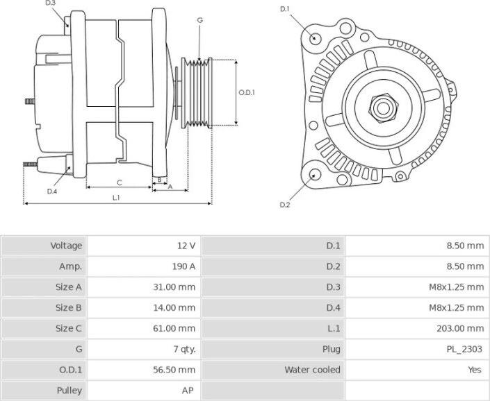 Hitachi LR1190-901 - Генератор autosila-amz.com