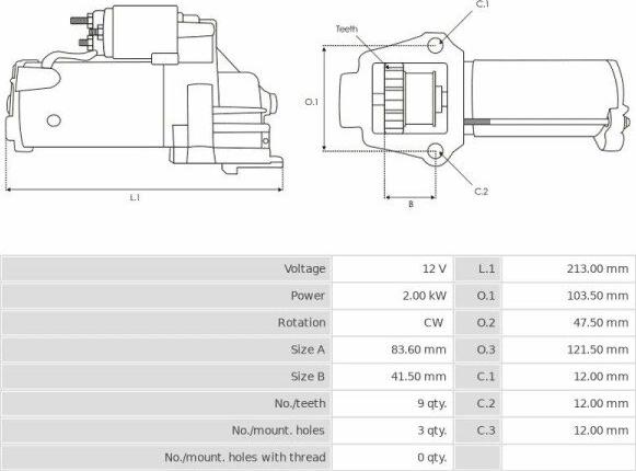 Hitachi S14-410J - Стартер autosila-amz.com