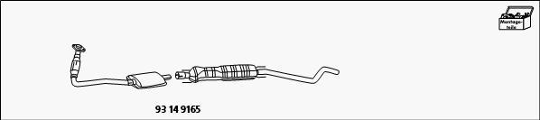 HJS 93 14 9165 - Комплект для дооборудования, катализатор / сажевый фильтр (комби autosila-amz.com