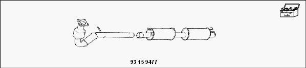 HJS 93 15 9477 - Комплект для дооборудования, катализатор / сажевый фильтр (комби autosila-amz.com