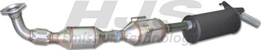 HJS 93 32 1706 - Комплект дооснащения, сажевый / частичный фильтр autosila-amz.com