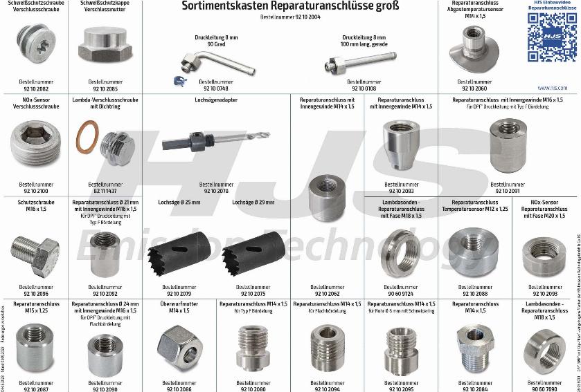 HJS 92 10 2004 - Вварная резьба, датчик температуры выхлопных газов autosila-amz.com