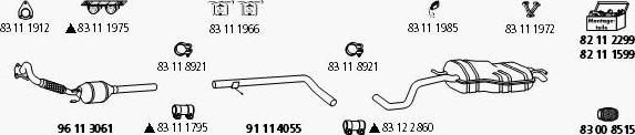 HJS VW_471 - Система выпуска ОГ autosila-amz.com