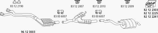 HJS BMW_263 - Система выпуска ОГ autosila-amz.com