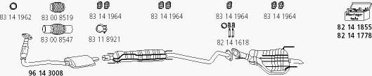 HJS Op_493 - Система выпуска ОГ autosila-amz.com