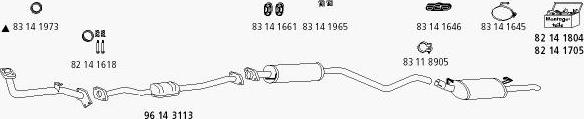 HJS Op_441 - Система выпуска ОГ autosila-amz.com