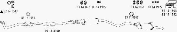 HJS Op_442 - Система выпуска ОГ autosila-amz.com