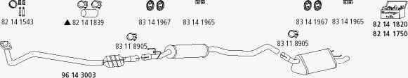 HJS Op_56 - Система выпуска ОГ autosila-amz.com