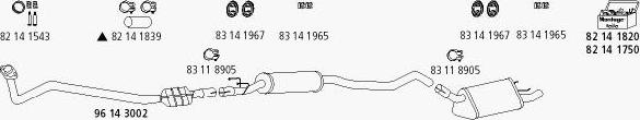 HJS Op_53 - Система выпуска ОГ autosila-amz.com