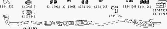 HJS Op_694 - Система выпуска ОГ autosila-amz.com