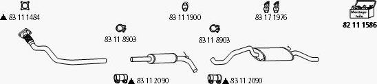 HJS Se_90 - Система выпуска ОГ autosila-amz.com